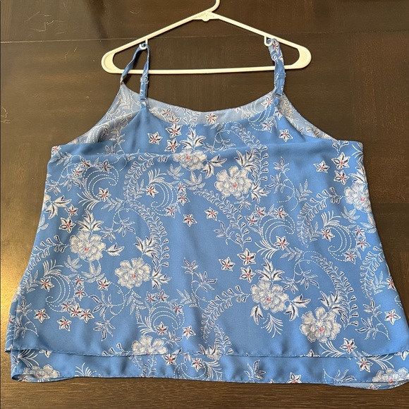 Blue Floral Button-Front Cami - Picture 5 of 5